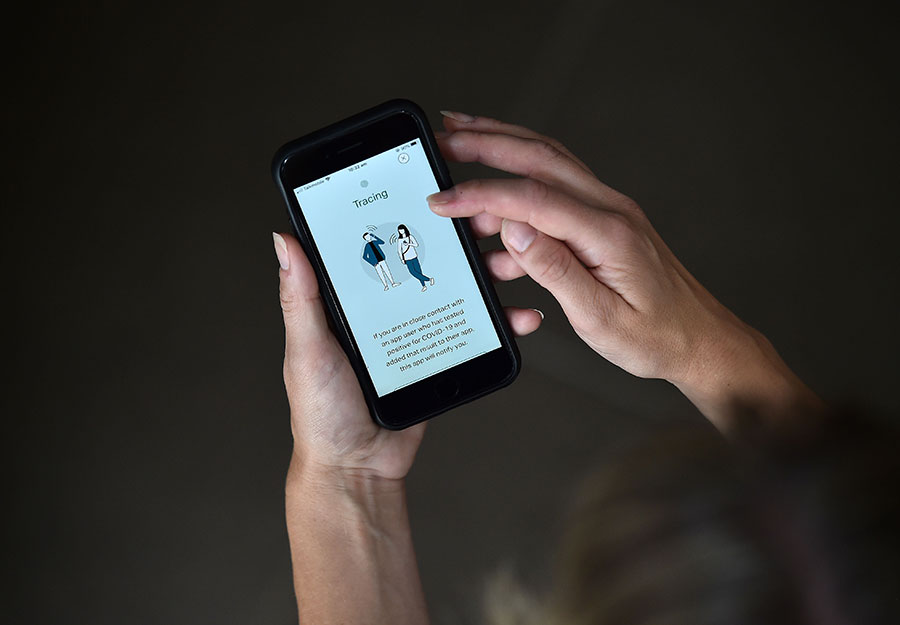 COVID-19 tracing app