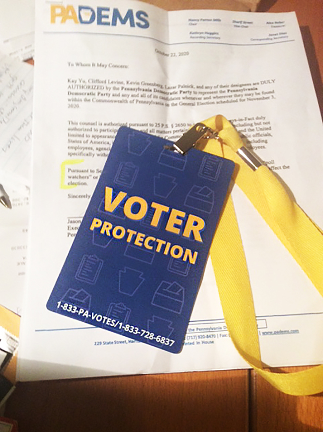 Swing State Dispatch How One Pennsylvania Poll Watcher Ensured Every
