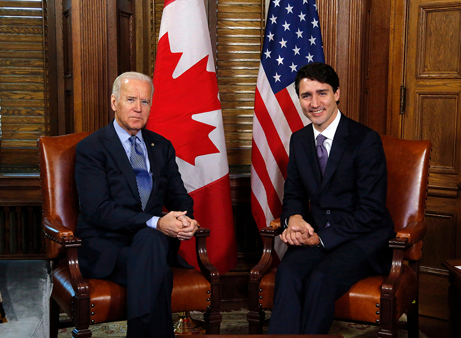 Joe Biden and Justin Trudeau