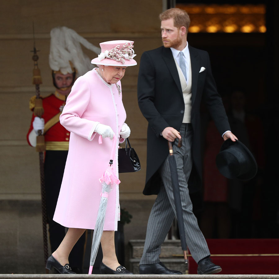 Queen Elizabeth II and Prince Harry