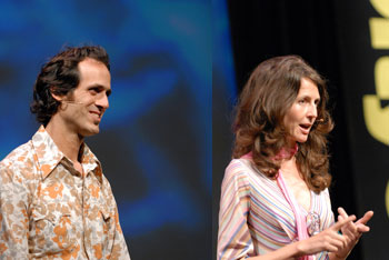 Nadine Artemis and Ron Obadia