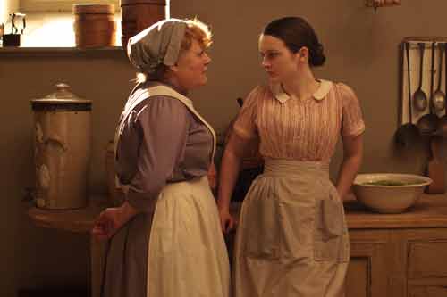 Downton Abbey S2: Mrs. Patmore (Lesley Nicol) and Daisy Robinson (Sophie McShera) Downton Abbey S2: Mrs. Patmore (Lesley Nicol) and Daisy Robinson (Sophie McShera)