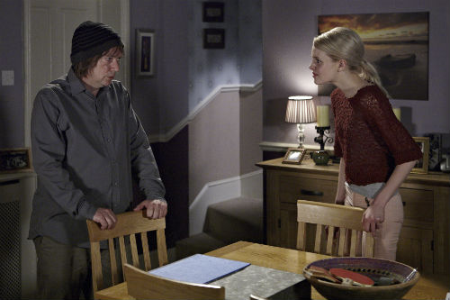 EastEnders Weekender July 4: Ian Beale (ADAM WOODYATT), Lucy Beale (HETTI BYWATER) Photo: Matt Frost ©BBC 2012