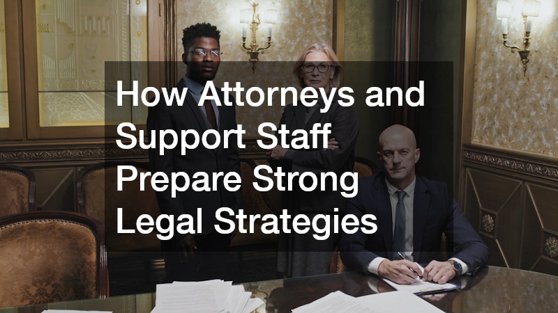 How Attorneys and Support Staff Prepare Strong Legal Strategies