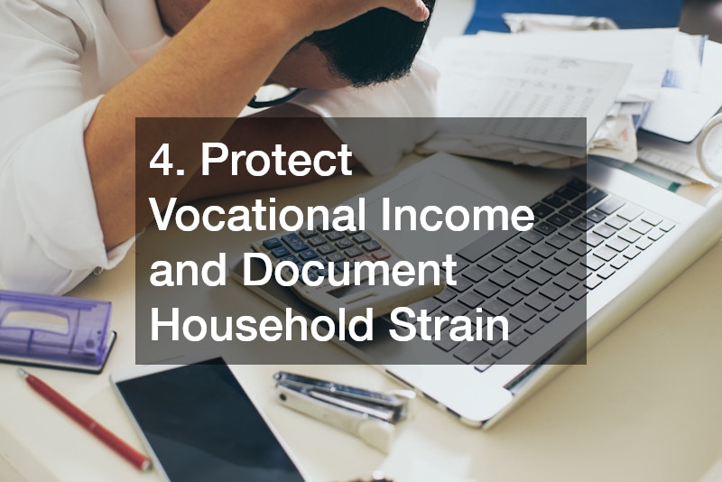 4. Protect Vocational Income and Document Household Strain