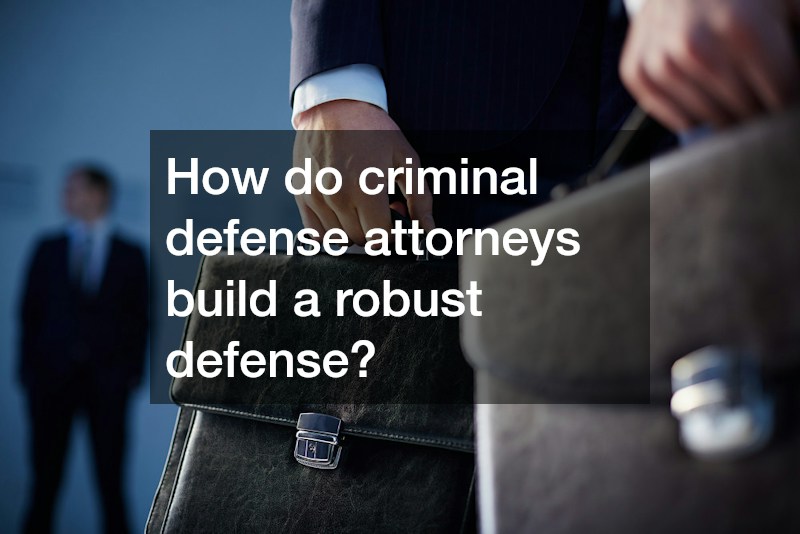 How do criminal defense attorneys build a robust defense?