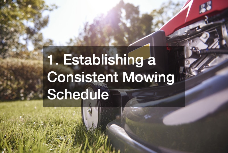 1. Establishing a Consistent Mowing Schedule