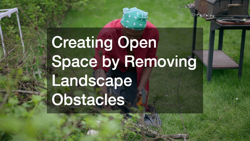 Creating Open Space by Removing Landscape Obstacles