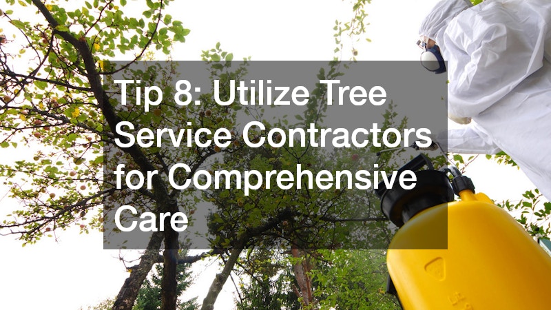 Tip 8: Utilize Tree Service Contractors for Comprehensive Care