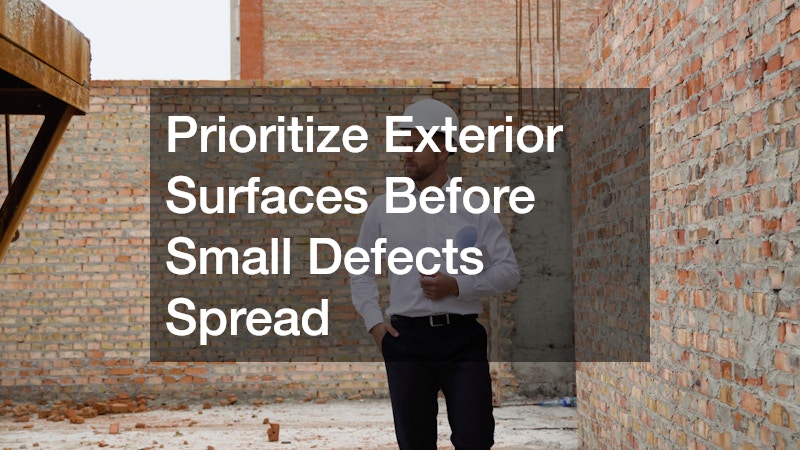 Prioritize Exterior Surfaces Before Small Defects Spread