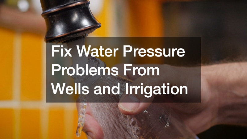 Fix Water Pressure Problems From Wells and Irrigation
