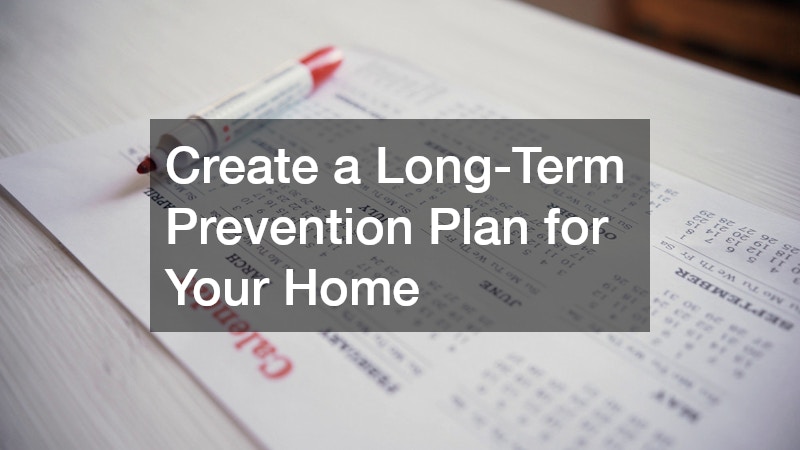 Create a Long-Term Prevention Plan for Your Home