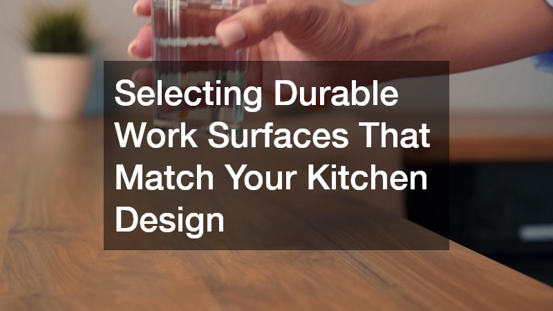 Selecting Durable Work Surfaces That Match Your Kitchen Design