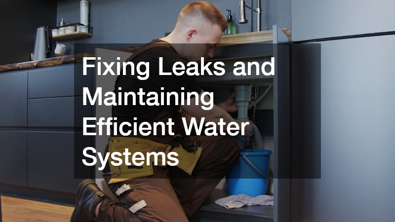 Fixing Leaks and Maintaining Efficient Water Systems