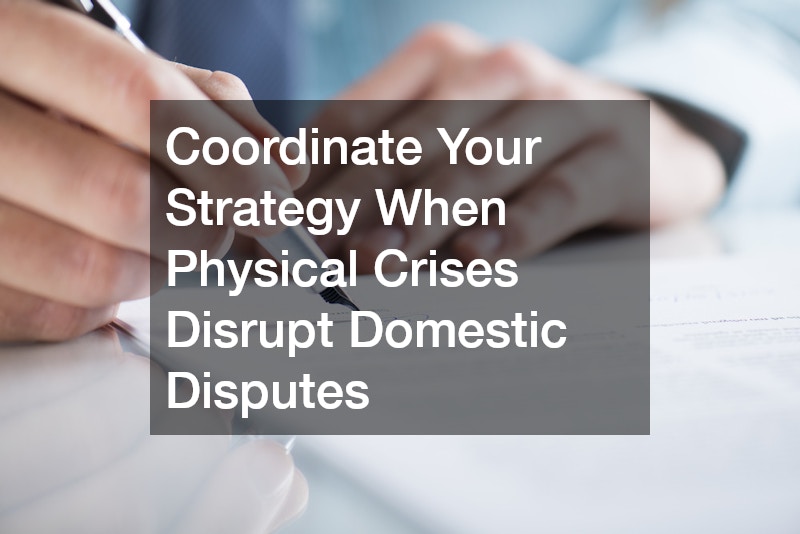 Coordinate Your Strategy When Physical Crises Disrupt Domestic Disputes