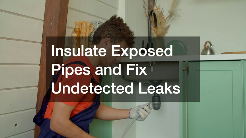 Insulate Exposed Pipes and Fix Undetected Leaks