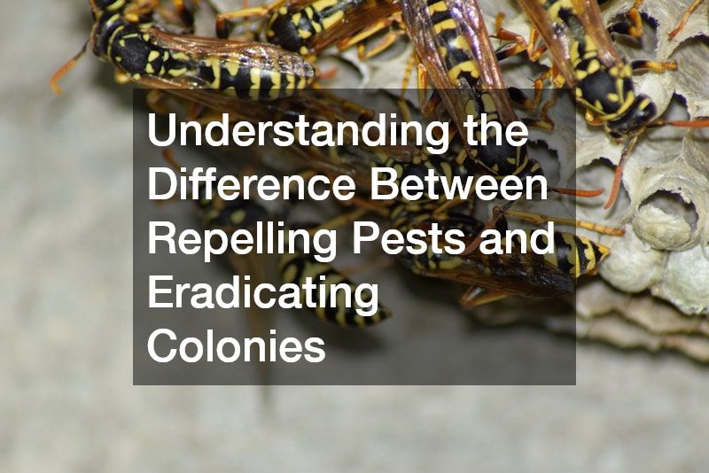 Understanding the Difference Between Repelling Pests and Eradicating Colonies