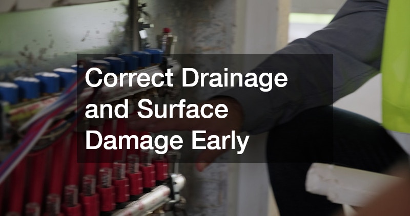 Correct Drainage and Surface Damage Early