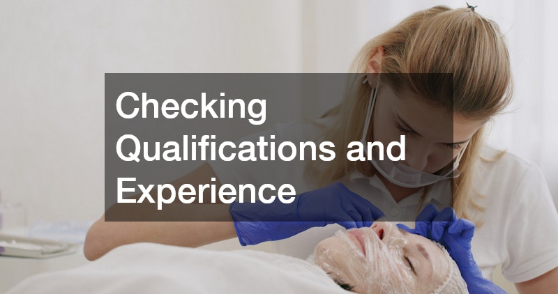 Checking Qualifications and Experience