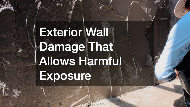 Exterior Wall Damage That Allows Harmful Exposure