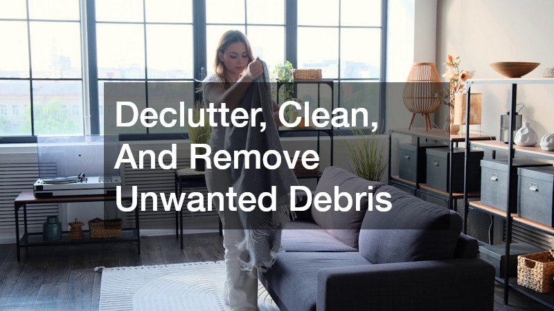 Declutter, Clean, And Remove Unwanted Debris