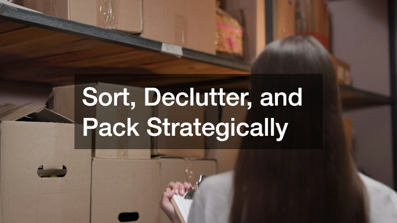 Sort, Declutter, and Pack Strategically