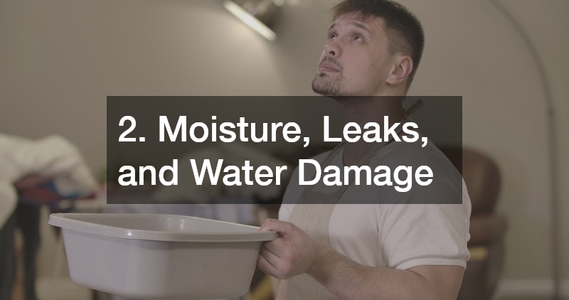2. Moisture, Leaks, and Water Damage