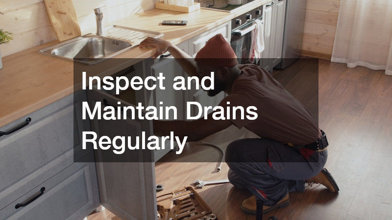 Inspect and Maintain Drains Regularly