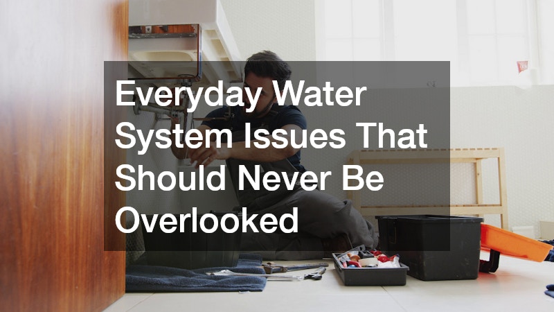 Everyday Water System Issues That Should Never Be Overlooked