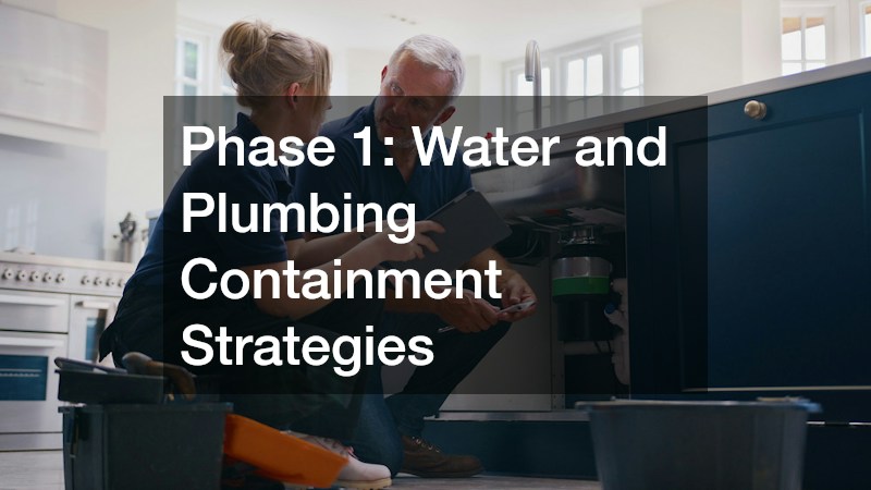 Phase 1: Water and Plumbing Containment Strategies