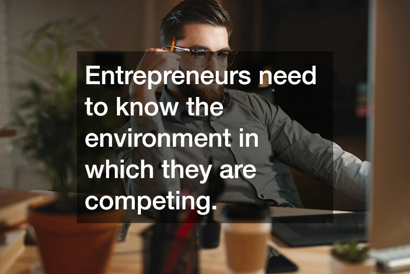 Entrepreneurs need to know the environment in which they are competing.