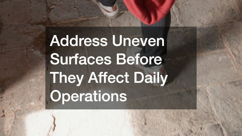 Address Uneven Surfaces Before They Affect Daily Operations