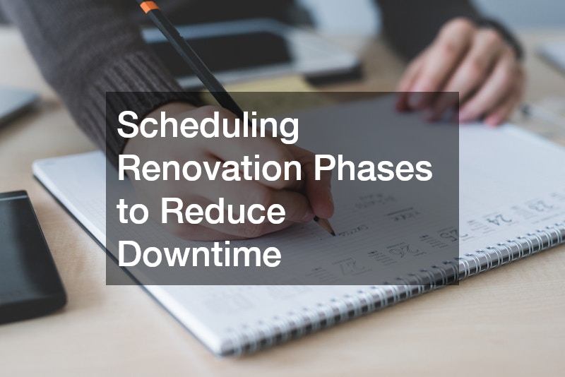 Scheduling Renovation Phases to Reduce Downtime