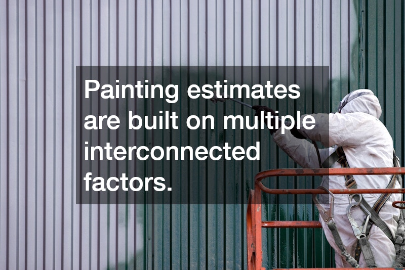 Painting estimates are built on multiple interconnected factors.