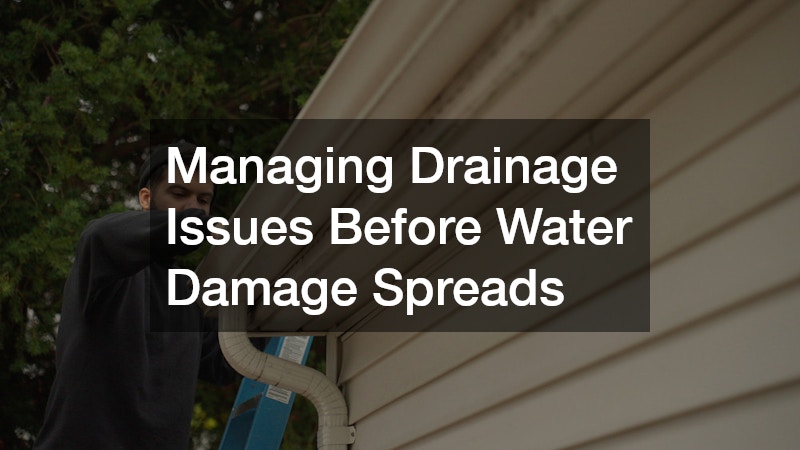 Managing Drainage Issues Before Water Damage Spreads