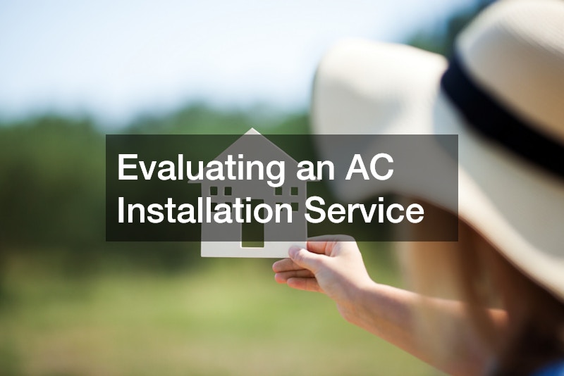Evaluating an AC Installation Service