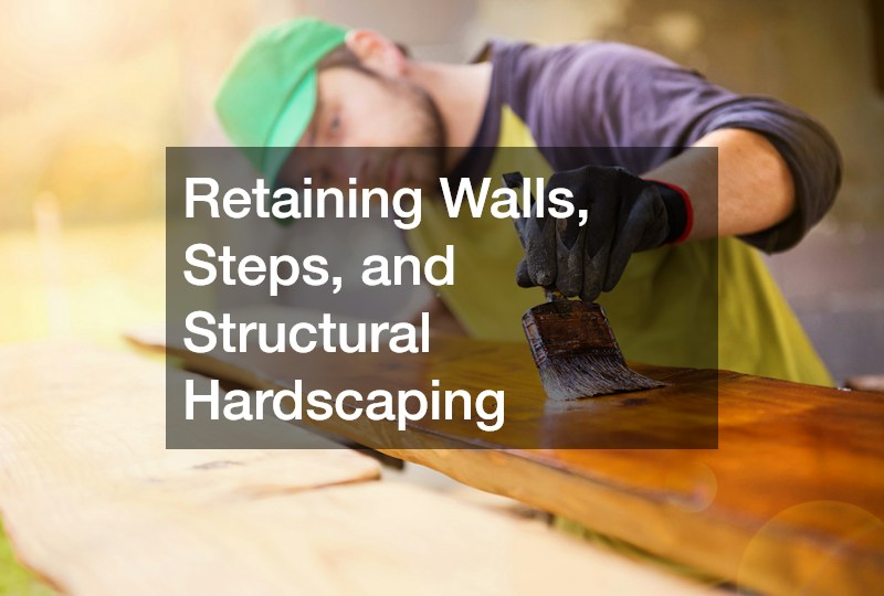 Retaining Walls, Steps, and Structural Hardscaping