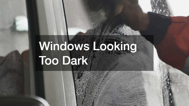 Windows Looking Too Dark