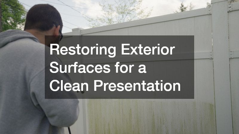 Restoring Exterior Surfaces for a Clean Presentation