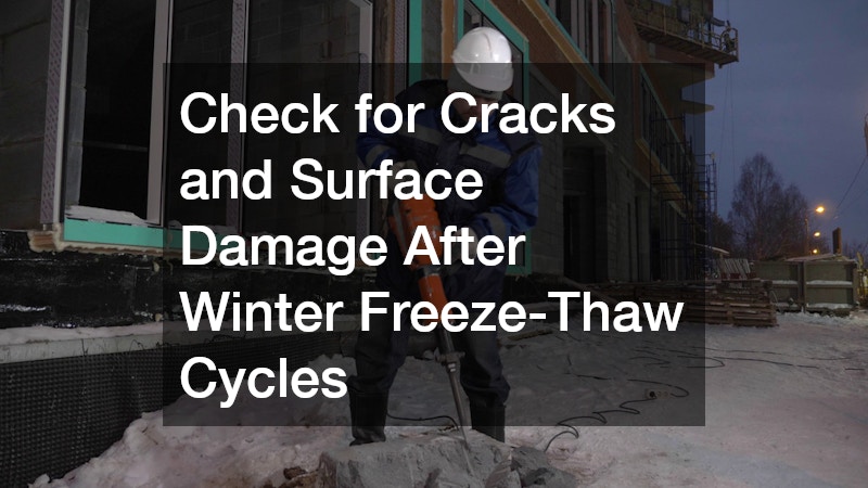 Check for Cracks and Surface Damage After Winter Freeze-Thaw Cycles