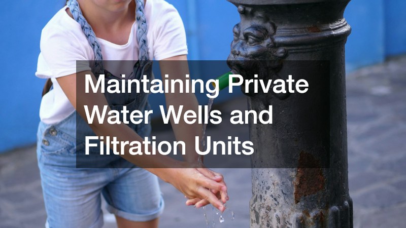 Maintaining Private Water Wells and Filtration Units