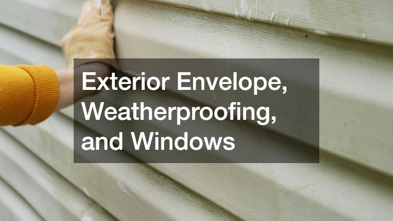 Exterior Envelope, Weatherproofing, and Windows