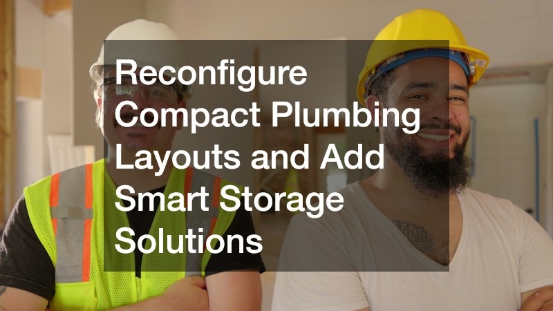 Reconfigure Compact Plumbing Layouts and Add Smart Storage Solutions