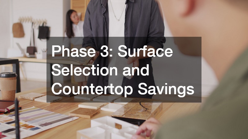 Phase 3: Surface Selection and Countertop Savings