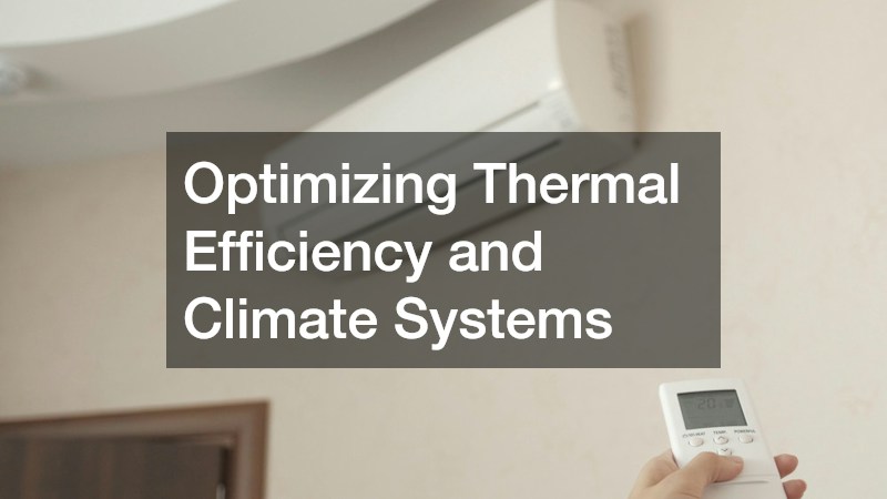 Optimizing Thermal Efficiency and Climate Systems