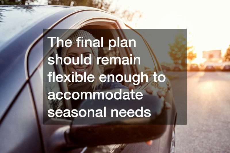 The final plan should remain flexible enough to accommodate seasonal needs