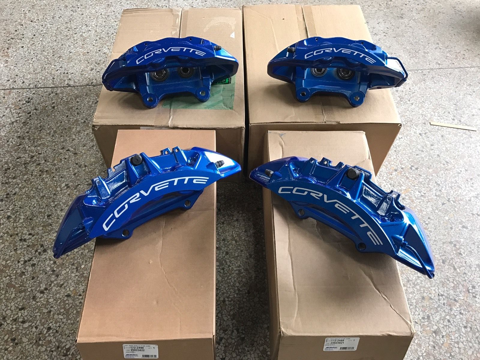 New GM OEM Brembo 200913 Chevy Corvette Blue ZR1 Front & Rear Brake Calipers eBay