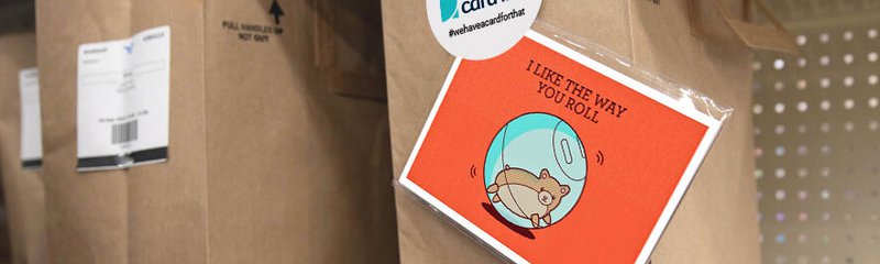 Groceries ready for pick up with Card Isle greeting card