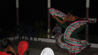 AgFo PCV Denise Garcia does some cross-culture work with her traditional Mexican dance routine, complete with twirly skirt!