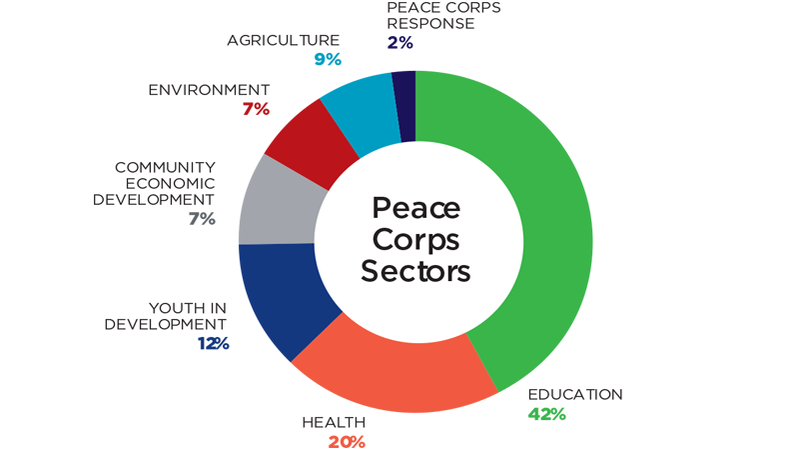 2018 volunteers by sector